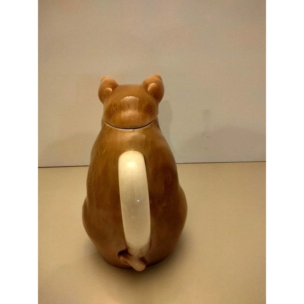 Vintage 1983 Otagiri Japan Pig teapot 6 3/4" tall - Picture 4 of 9